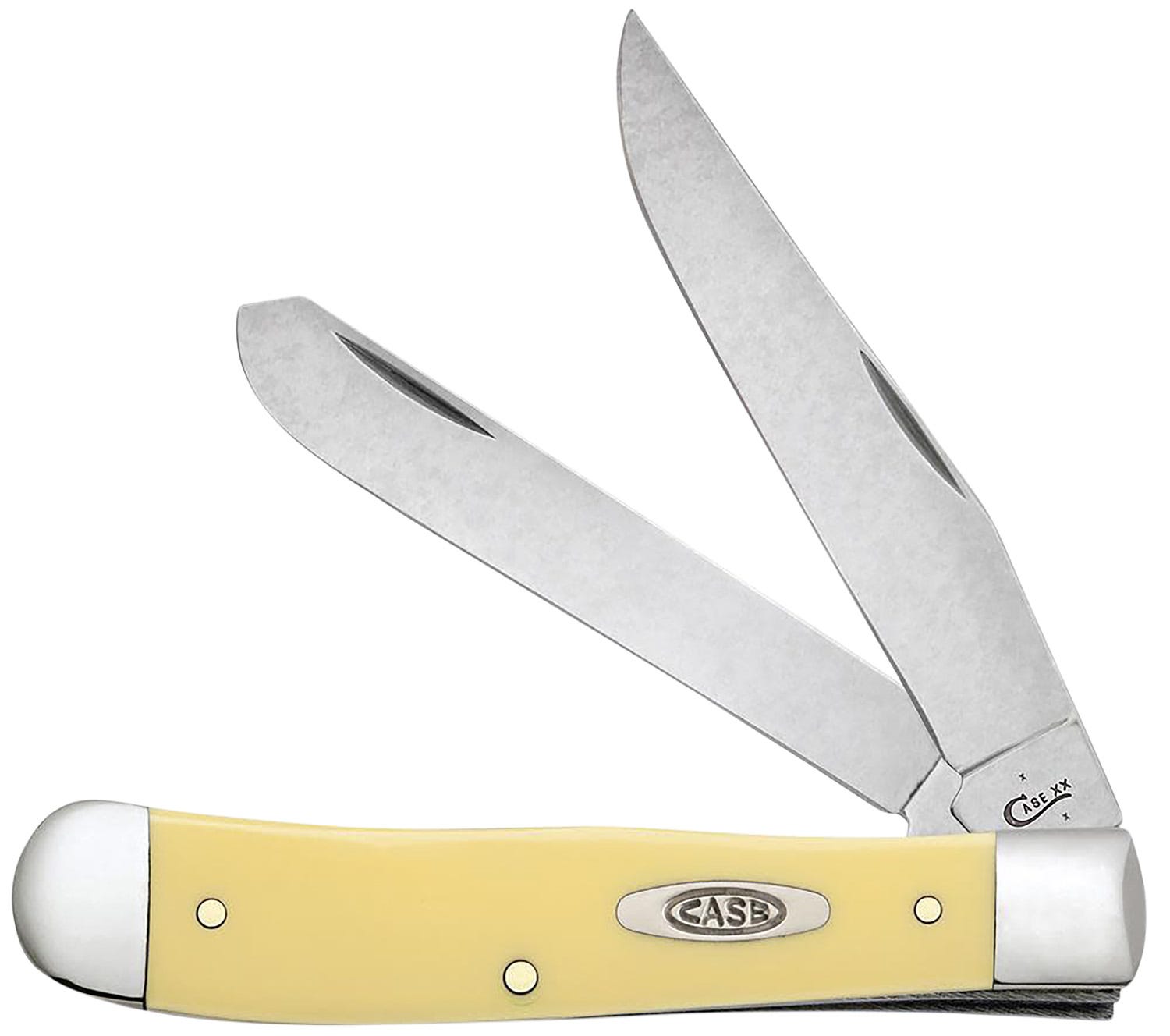 Case Xx Case XX Trapper Yellow 3.24/3.27 Plain Edge Clip Point/Spey Carbon Blade - $71.99 at GrabAGun