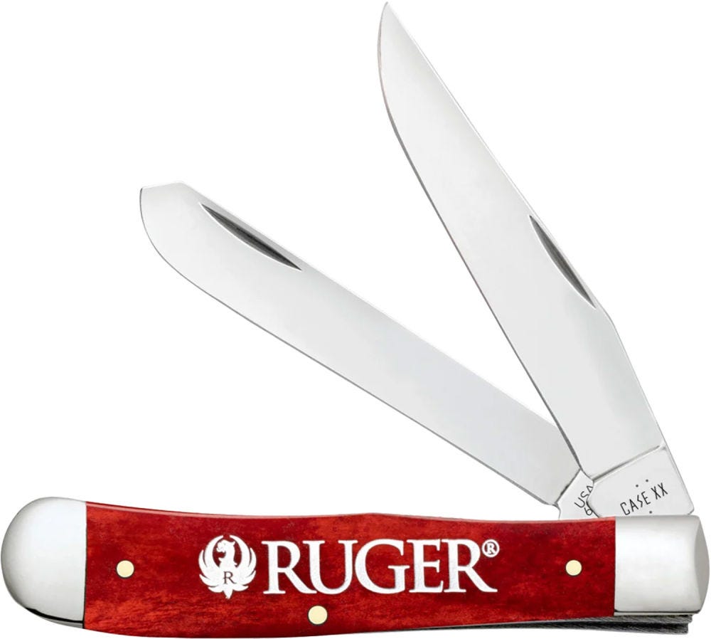 Case XX Trapper Red Bone 3.25 Blade for Ruger
