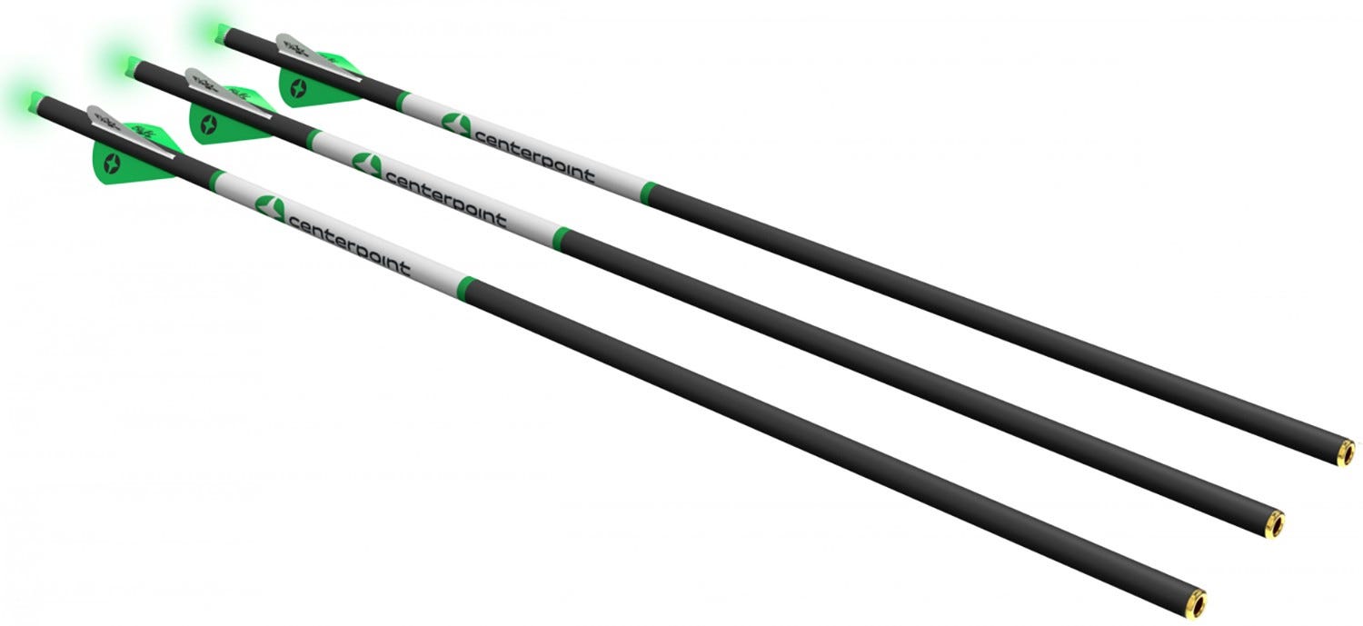 Centerpoint Archery CenterPoint Archery Perm Crossbow Arrow 400 Grain 3-Pack for Deadpoint Broadheads - $69.99 at GrabAGun