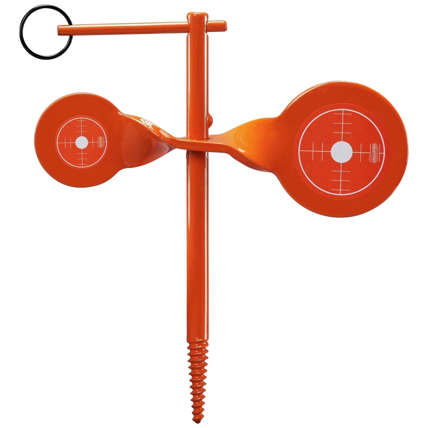 Champion Targets Champion Targets Rimfire Screw-In Double Gong Spinner Target Orange - $19.09 at GrabAGun