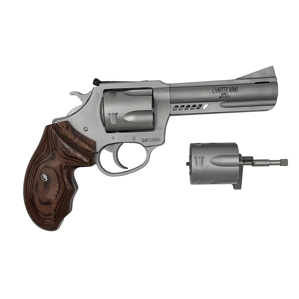 Charter Arms Mag Pug/Pit Bull Combo Stainless .357 Mag / 9mm 4.2 Ported Barrel 5-Rounds