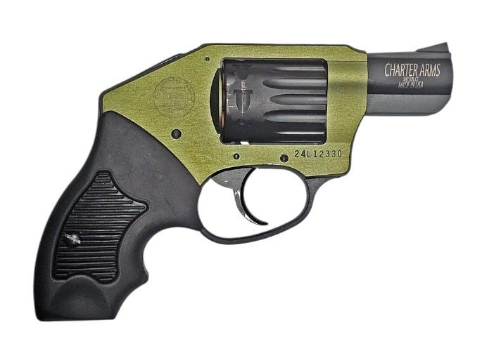 Charter Arms Pathfinder Lite OD Green / Black .22 Mag 2 Barrel 8-Rounds