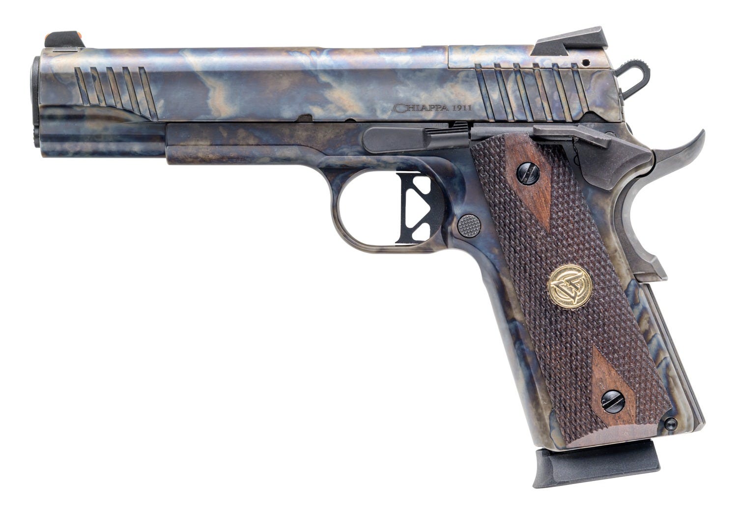 chiappa firearms 1911 superior color case hardened .45 acp 5 barrel 8-rounds or