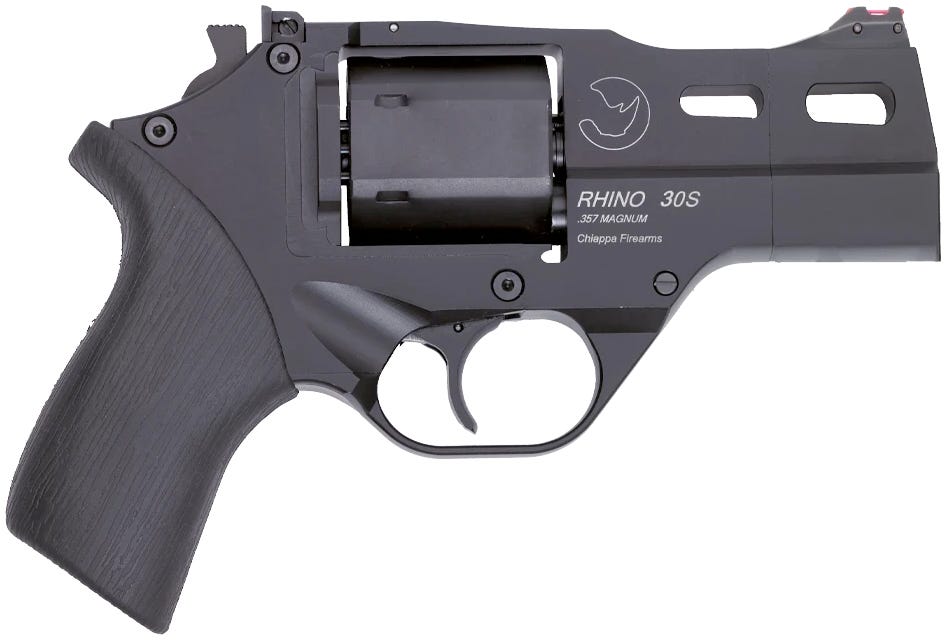 chiappa firearms rhino 30sar .357 mag 3 barrel 6-rounds