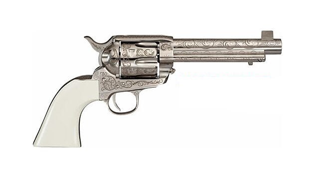 Cimarron Firearms Bat Masterson Nickel .357 Mag / .38 Spl 5.5 Barrel 6-Rounds - Cimarron Firearms