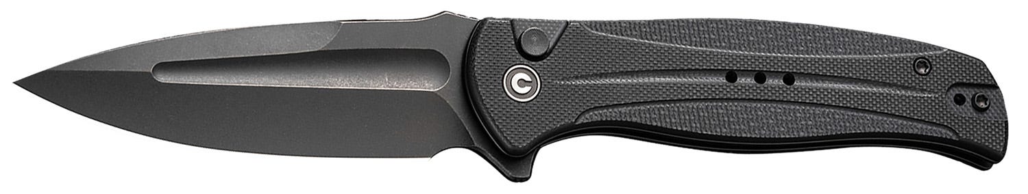 Civivi Knives Incindie Stonewashed Folding Plain Edge Spear Point 14C28N Blade