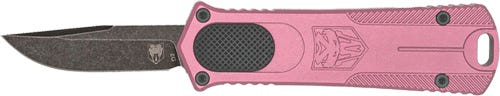 Cobratec Knives CobraTec Knives California 952 OTF Gen 2 Pink 1.75 D2 Drop Point Blade - $79.99 at GrabAGun
