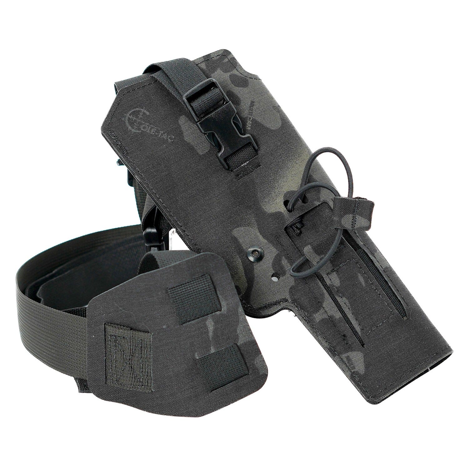 Cole-TAC Varmint Wrangler Chest Holster Multicam Black for Ruger MK Series/M&P22/Buckmark/TX22 RH - Cole-TAC
