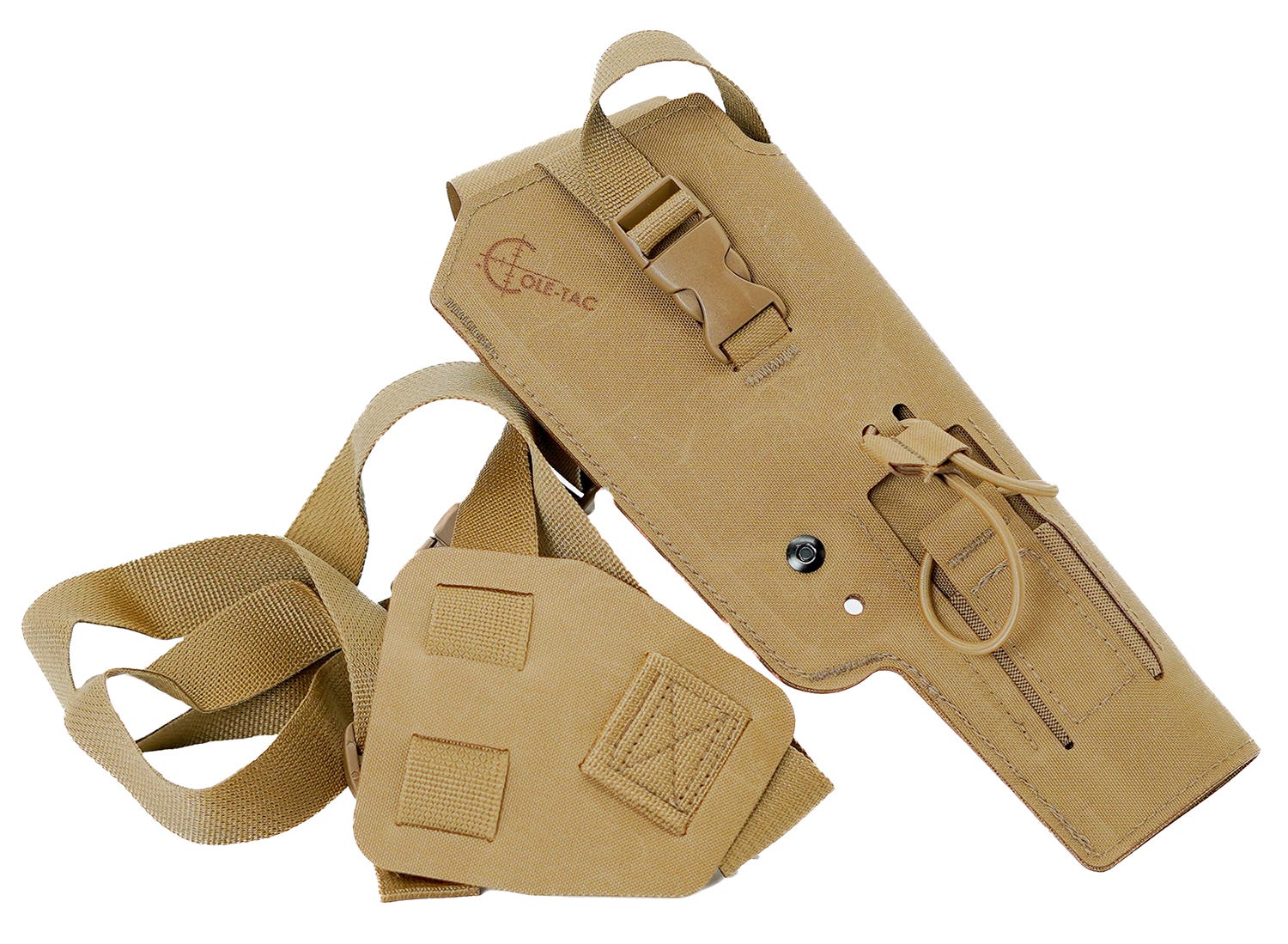 Cole-tac Varmint Wrangler Pistol Holder Coyote Brown LH - Cole-TAC