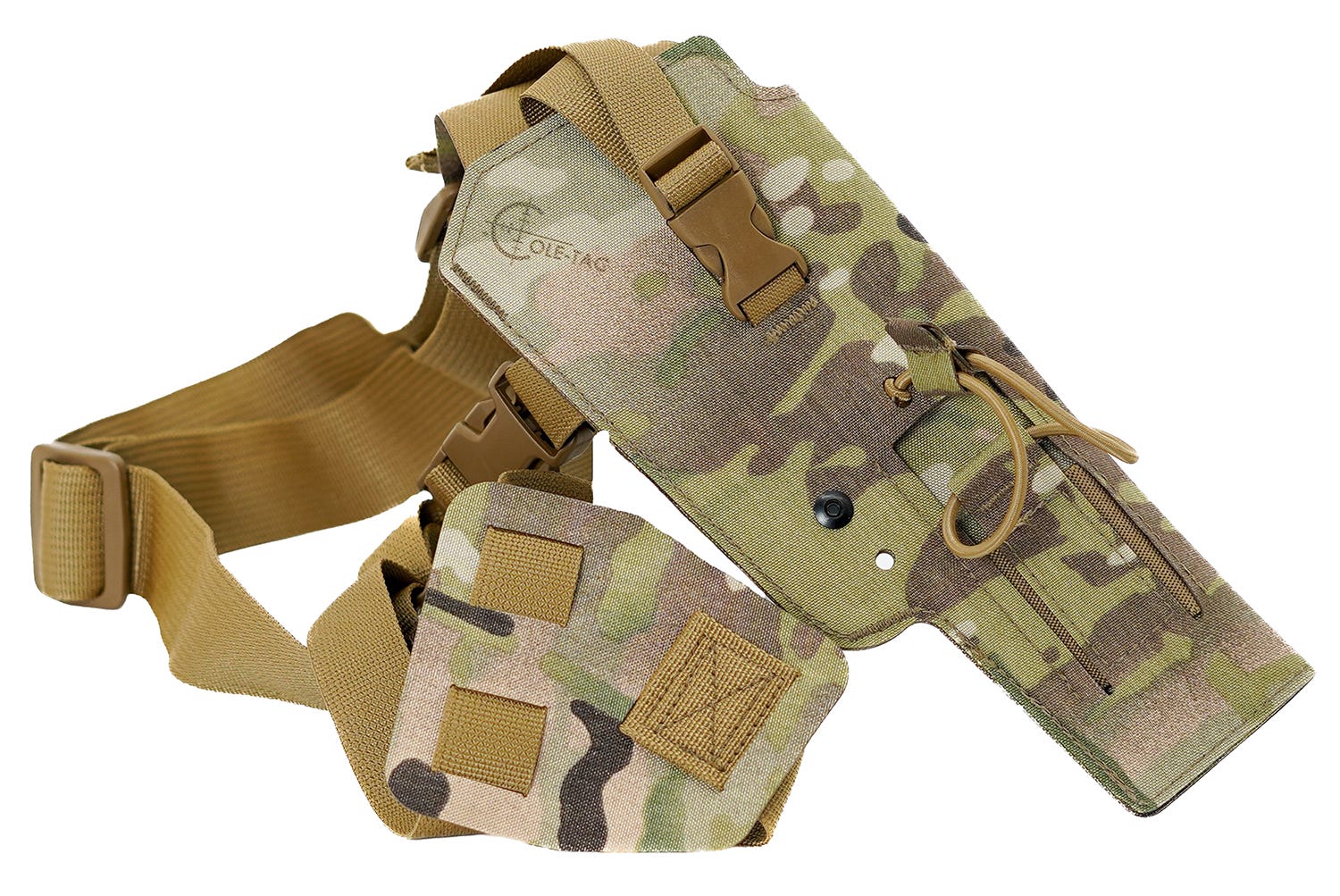 Cole-tac Varmint Wrangler MultiCam Multi-Cam Chest Holster for .22 Suppressed Pistols LH - Cole-TAC