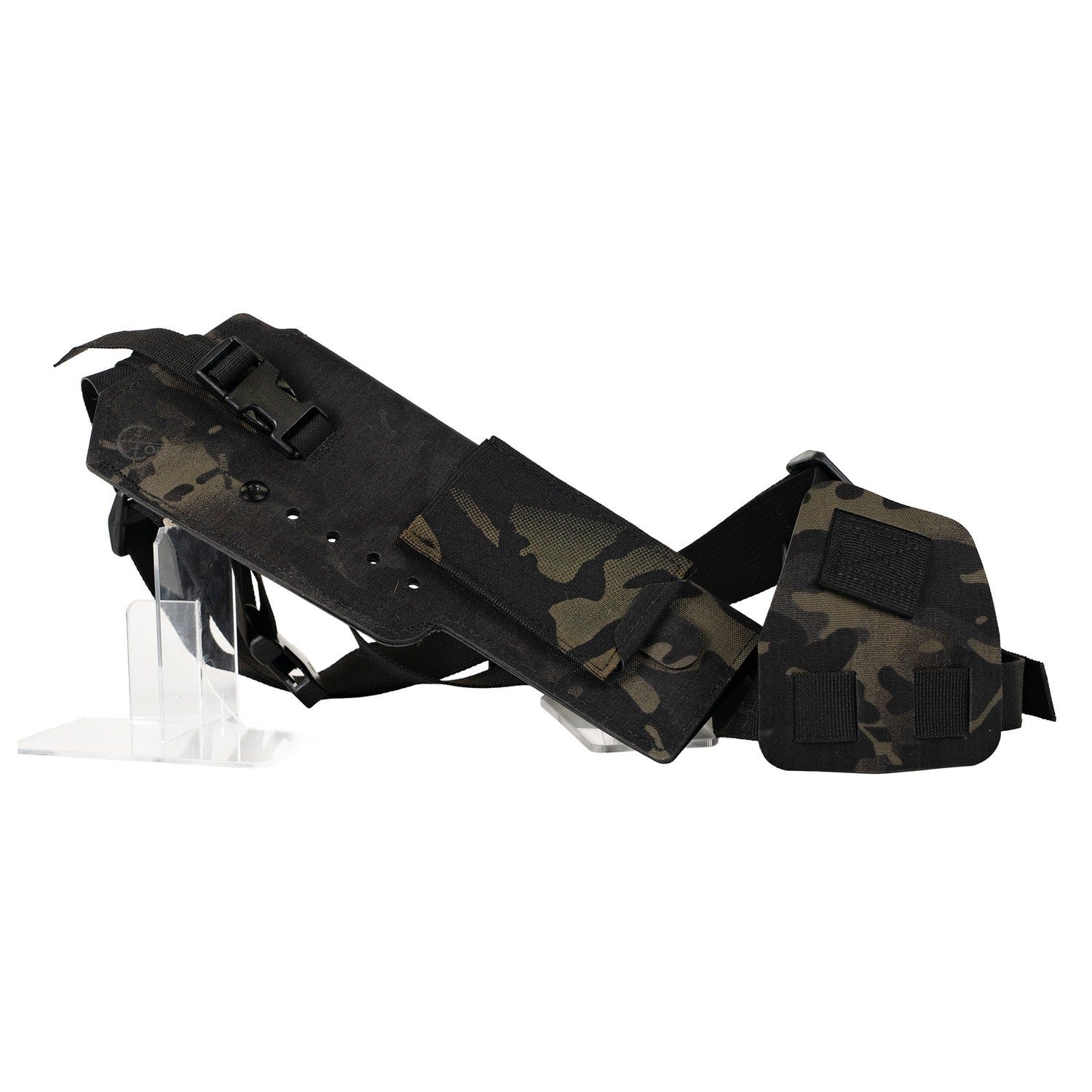 Cole-TAC Varmint Wrangler XL Chest Holster Multicam Black RH - Cole-TAC