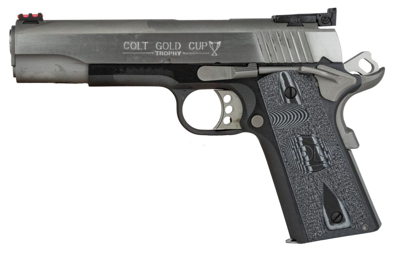 colt firearms gold cup lite two-tone .45 acp 5 barrel 8-rounds factory blem