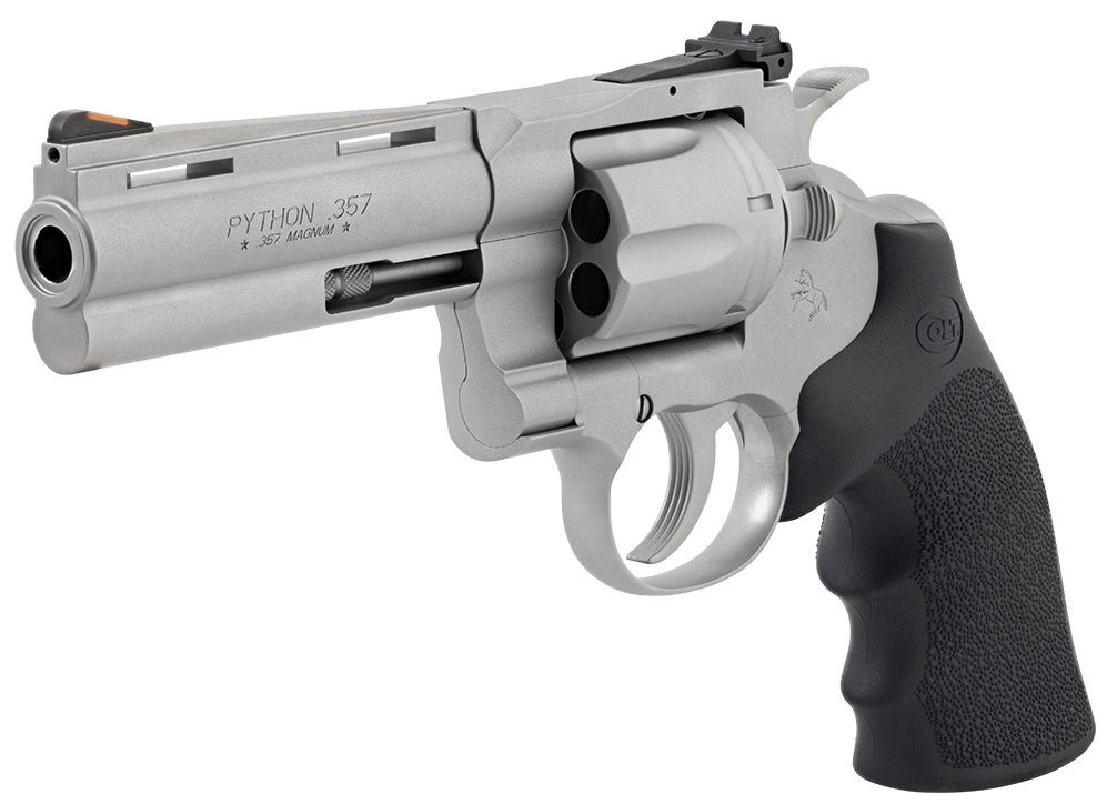 Colt Firearms Python Matte Stainless .357 Mag / .38 SPL 4.25 Barrel 6-Rounds Factory Blem