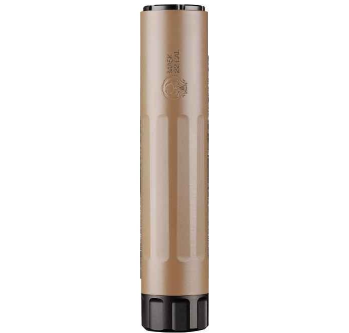 Dead Air Armament Mask-22 Flat Dark Earth .22 LR 1/2x28 - Dead Air Silencers