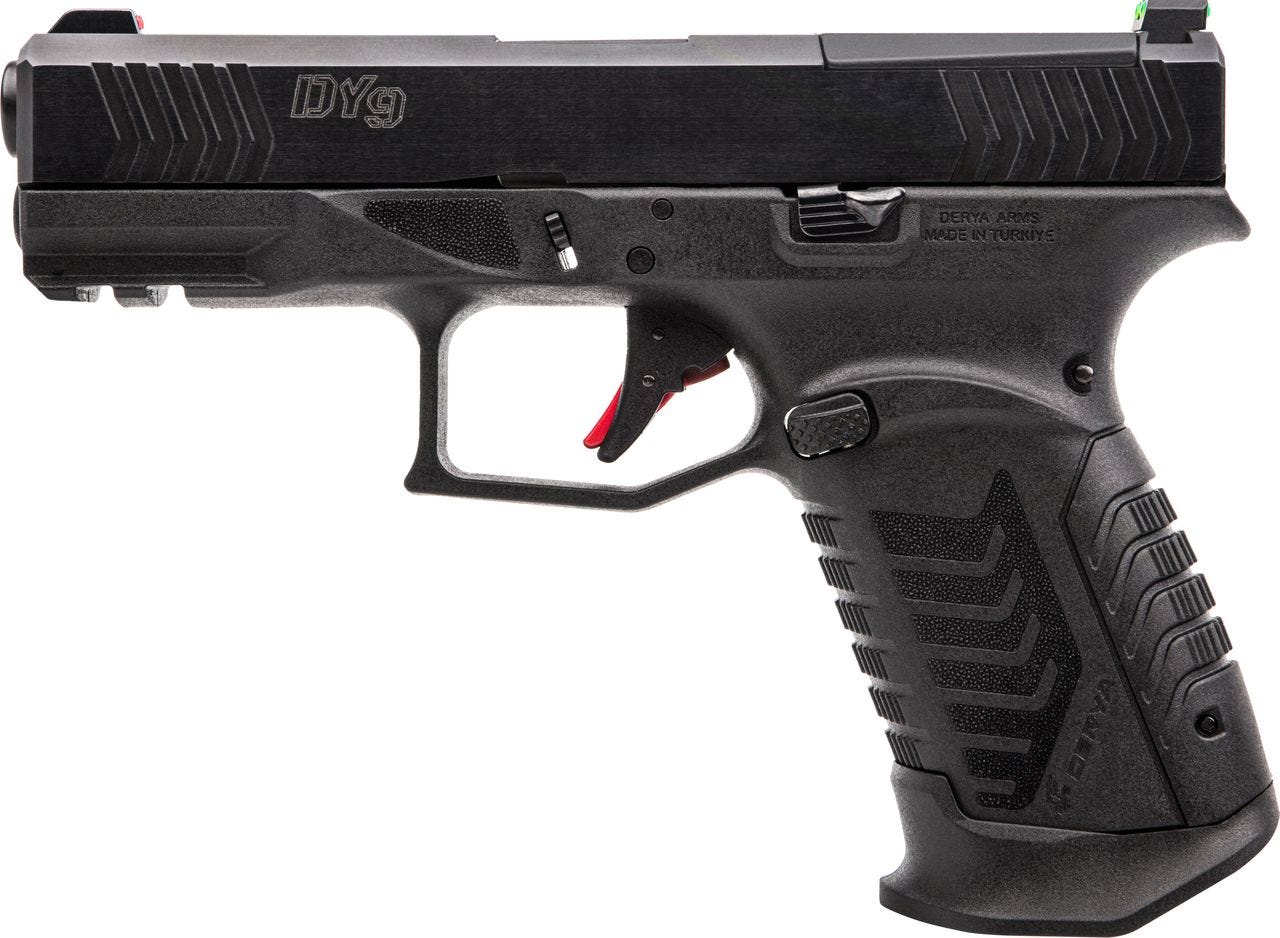 derya dy9 9mm 4.02 barrel 15-rounds or usa made