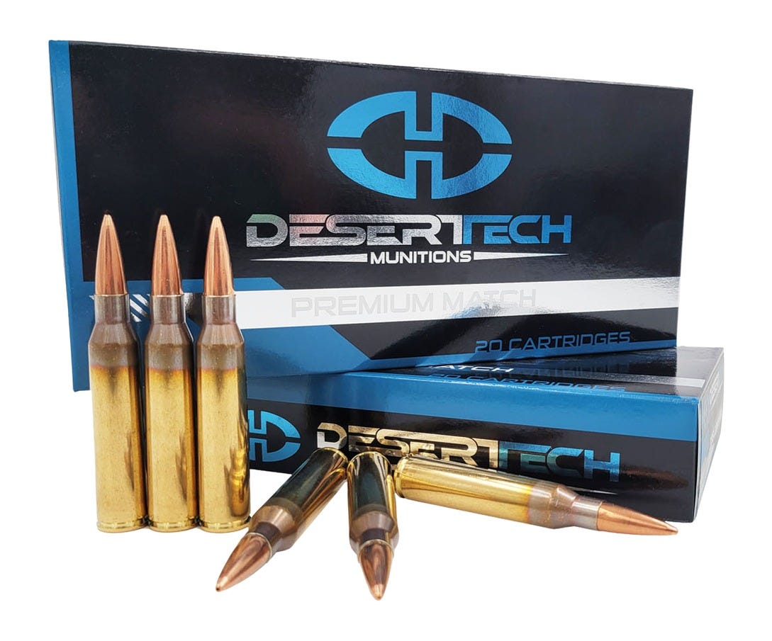Desert Tech Desert Tech Premium Match .338 Lapua 300 Grain 20-Rounds BTHP - $109.99 at GrabAGun