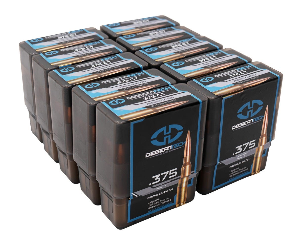 Desert Tech Premium Match .375 Cheytac 352 Grain 10-Rounds BTHP - Desert Tech