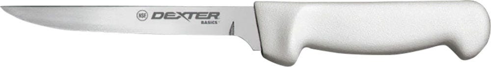 Dexter Outdoors Basics Flexible Narrow Boning Fillet Knife White 6 Plain Edge High-Carbon Blade