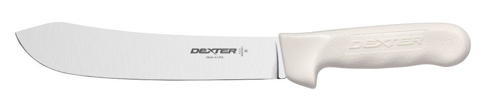 Dexter Sani-Safe Butcher Knife White 8 Butcher Blade