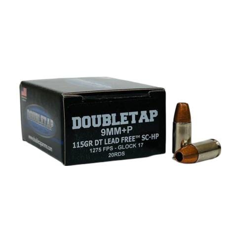 DoubleTap DT Lead Free 9mm P 124 Grain 20-Rounds HP bleTap DT Lead Free 9mm P 124 Grain 20-Rounds HP Ammo