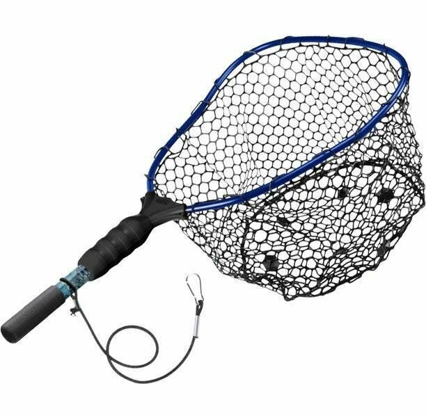 EGO Fishing Kryptek WADE/KAYAK Medium Rubber Landing Net Blue - Ego Fishing