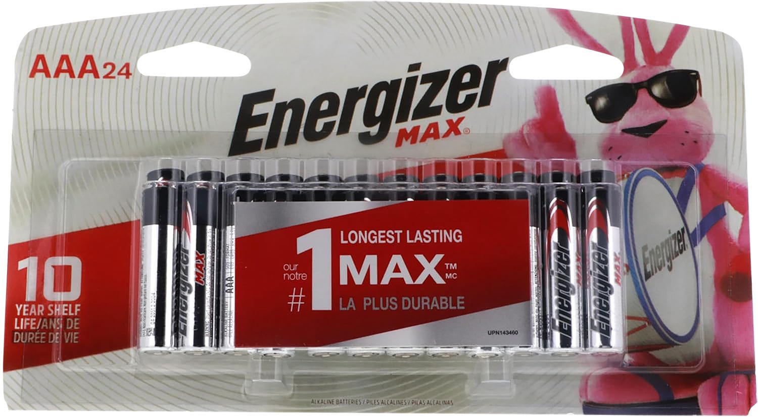 Energizer Max AAA Black / Silver 24-Pack Alkaline Batteries