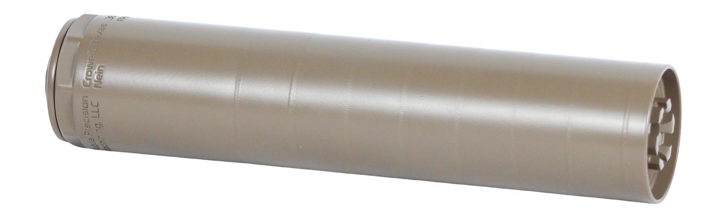 FPM Gunworks Nein Flat Dark Earth Titanium Suppressor 9mm Direct Thread 1/2x28
