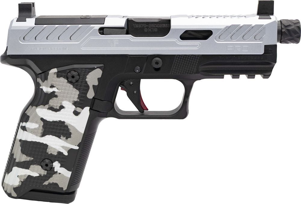 Fusion XF Pro Chrome 9mm 4.25 Threaded Barrel 15-Rounds OR w/ Camo Grips - Fusion Firearms