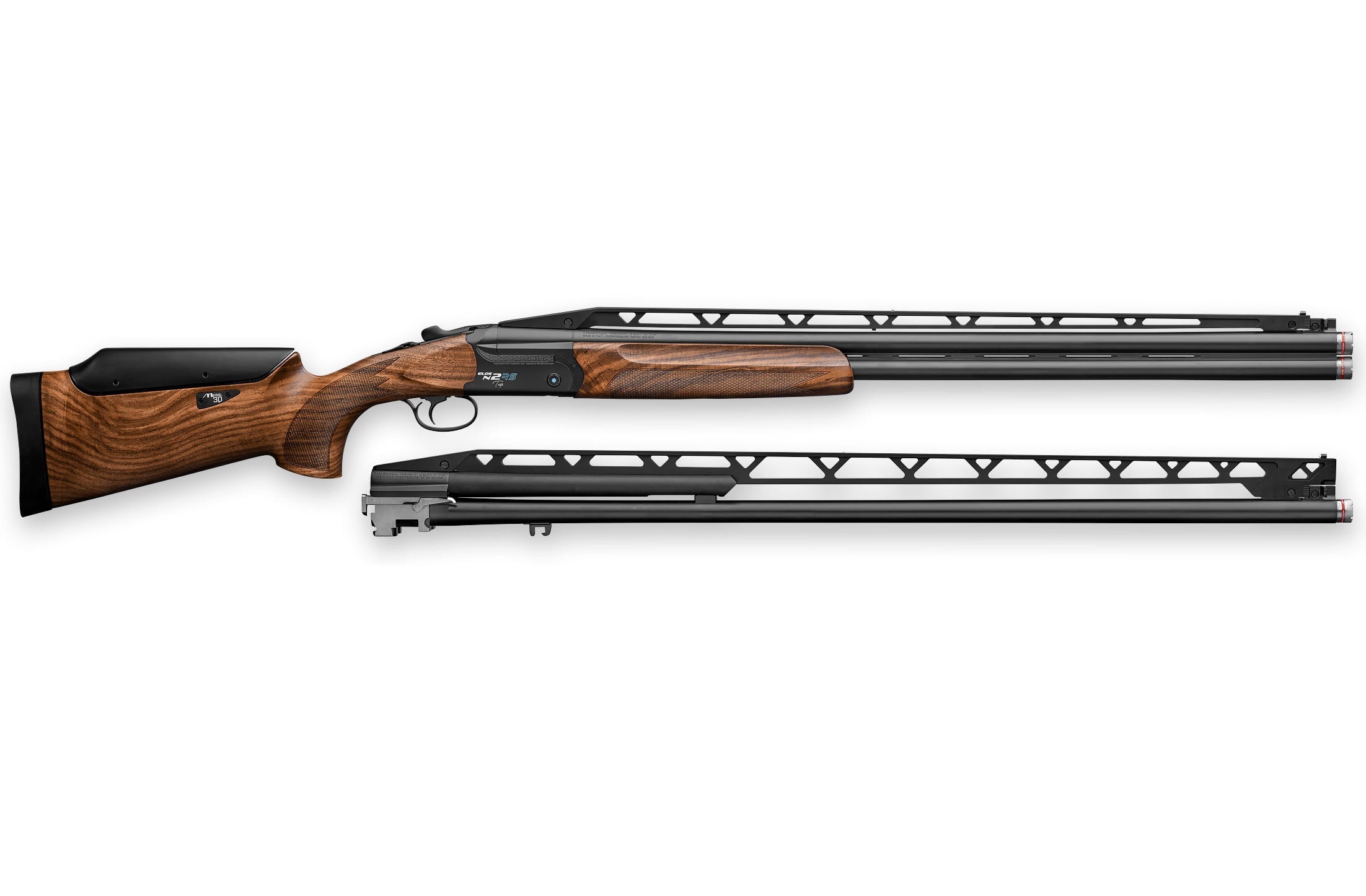Fabarm USA ELOS N2 RS Trap O/U Unsingle Combo Walnut / Black 12 GA 32/34 Barrel 2-Rounds