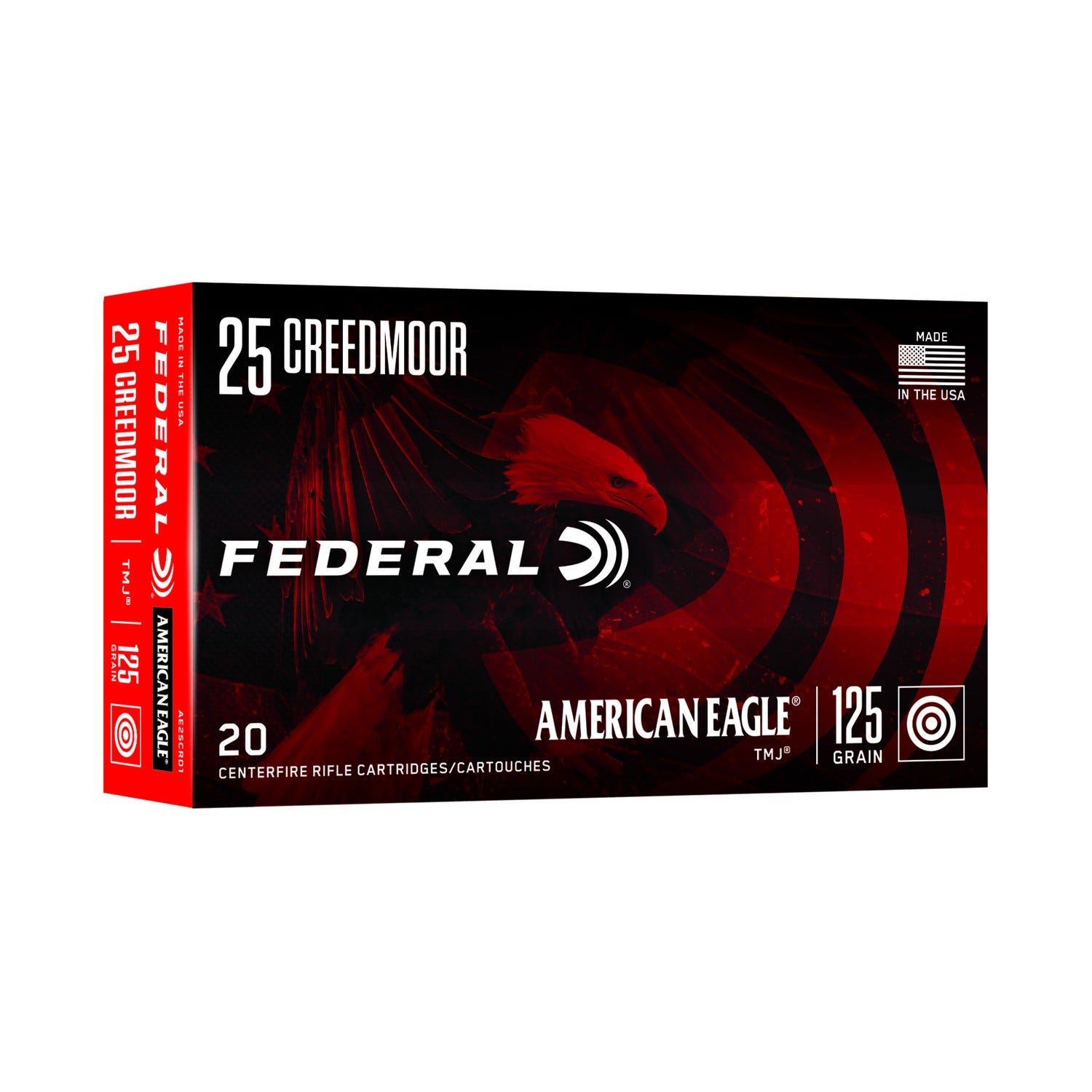 Federal American Eagle .25 Creedmoor 125 Grain 20-Rounds TMJ