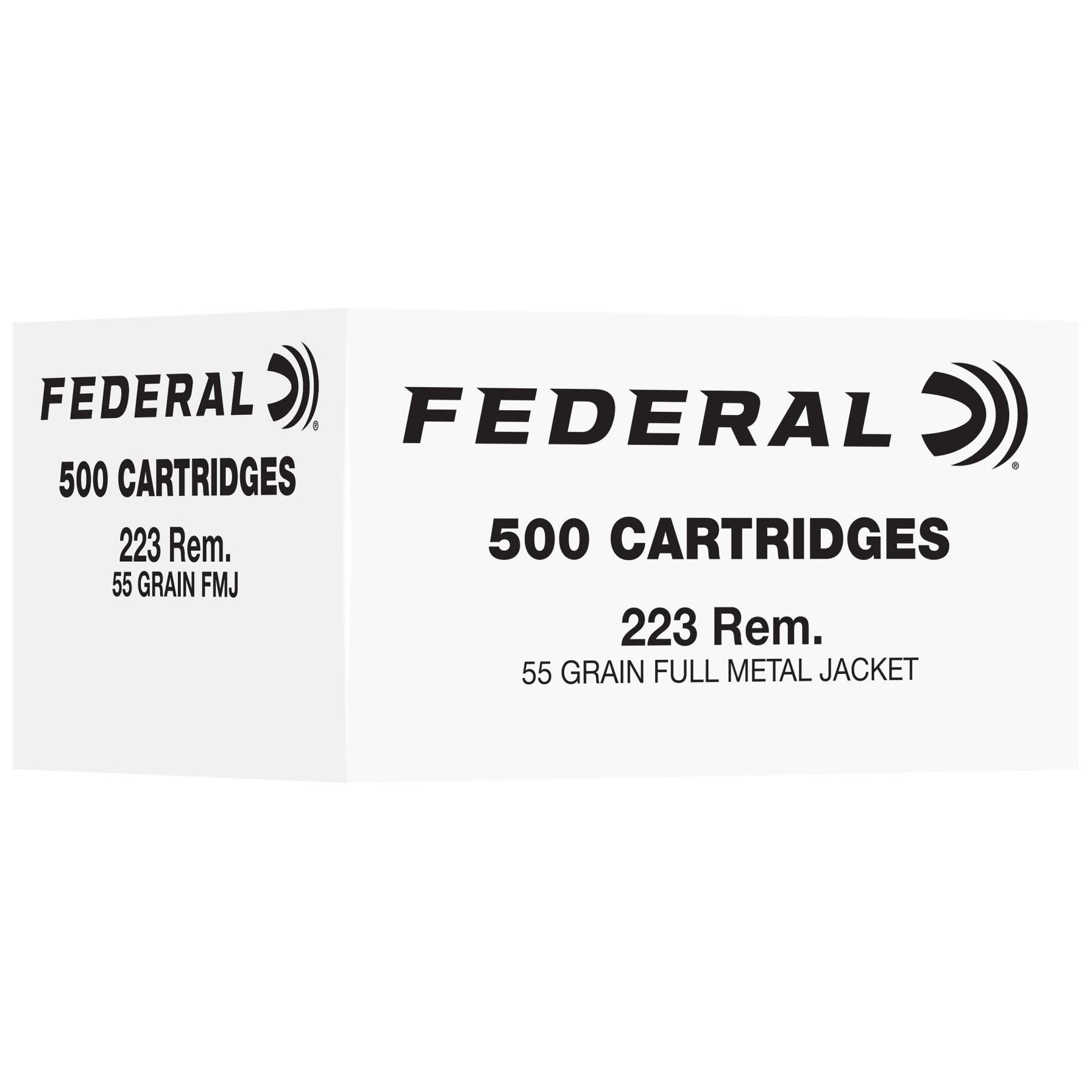 Federal Bulk .223 Rem 55 Grain 500-Rounds FMJ eral Bulk .223 Rem 55 Grain 500-Rounds FMJ Ammo