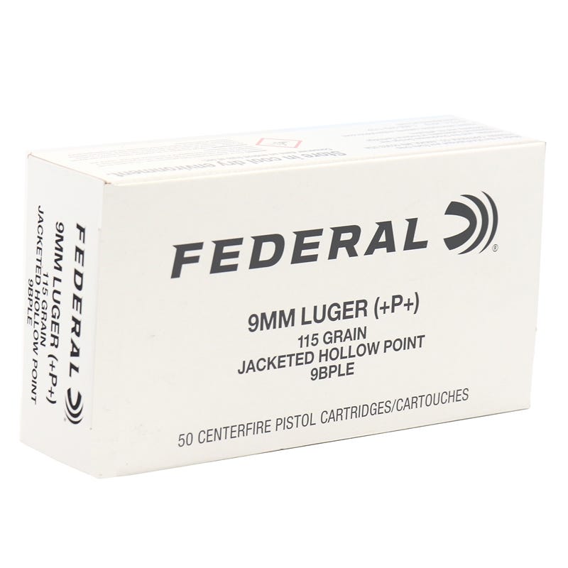 Federal Classic Hi-Shok LE 9mm P 115 Grain 50-Rounds JHP eral Classic Hi-Shok LE 9mm P 115 Grain 50-Rounds JHP Ammo