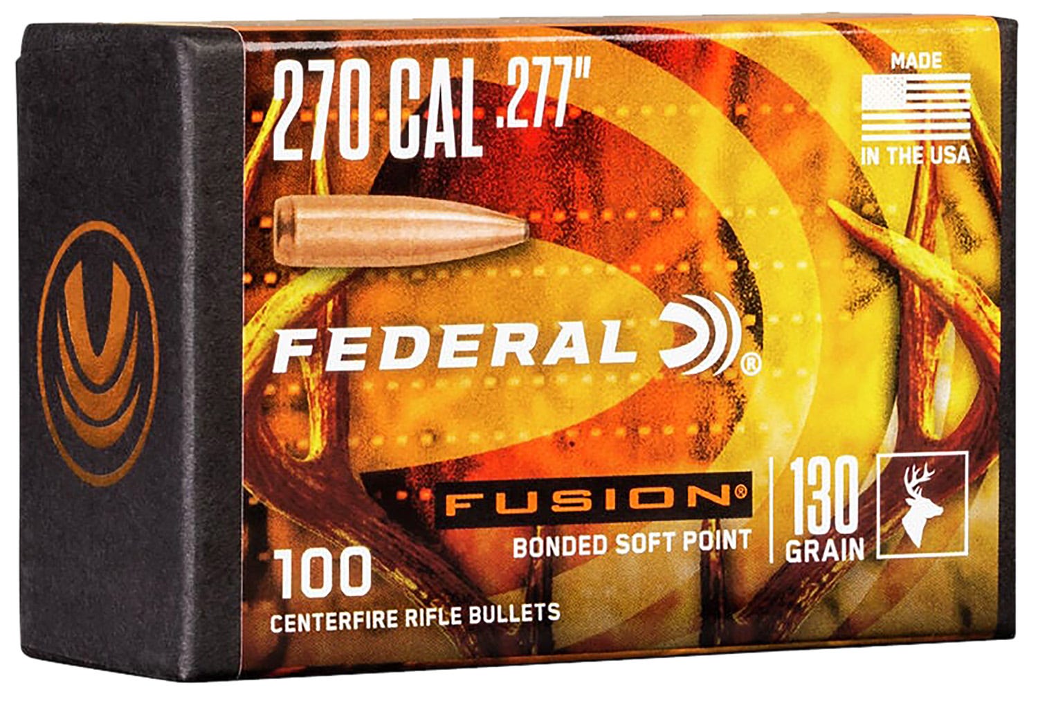 Federal Fusion Component .270 Win / .277 130 Grain 100-Count Fusion Soft Point - Federal
