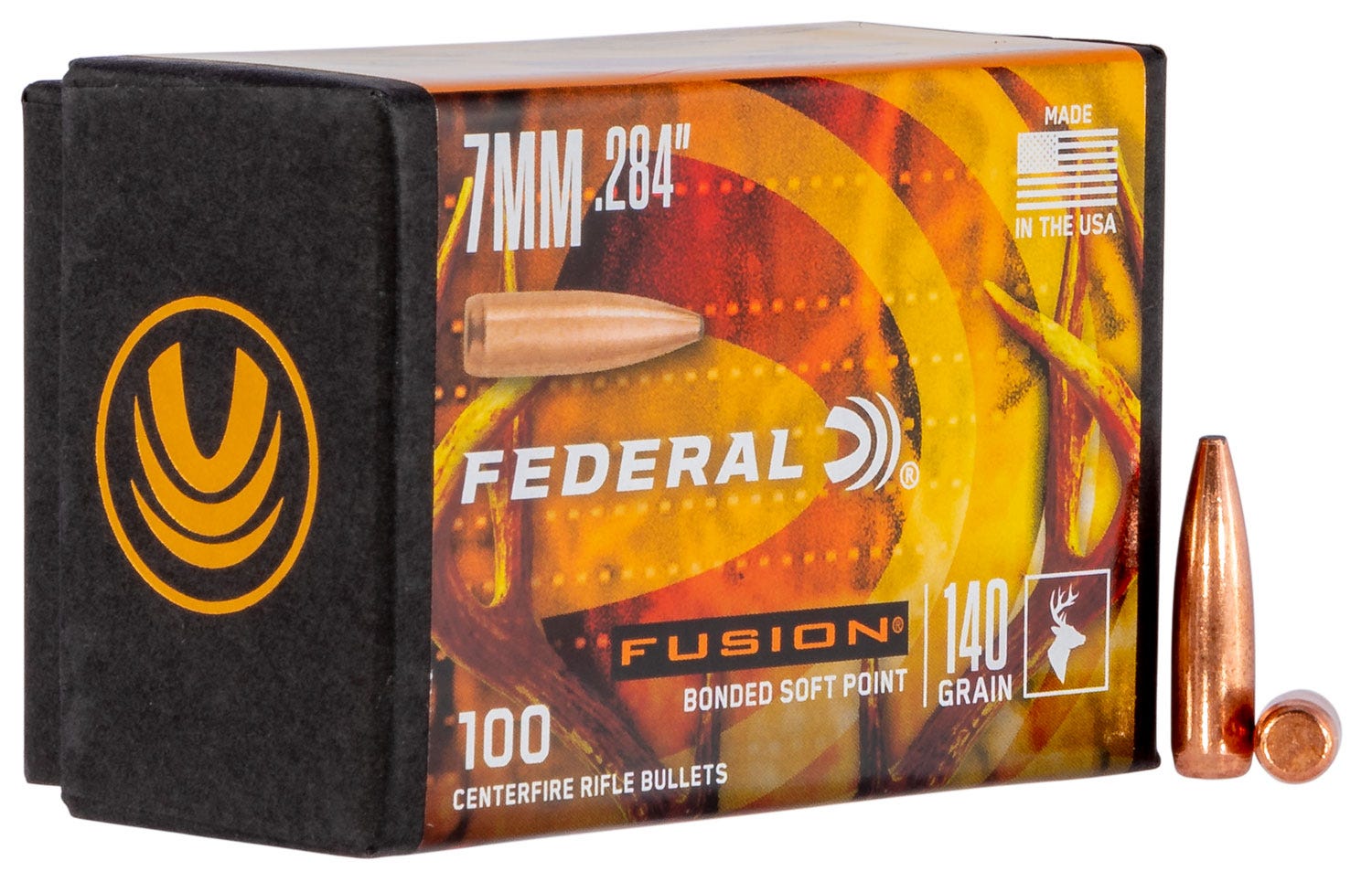Federal Fusion Component 7mm / .284 140 Grain 100-Count FSP - Federal