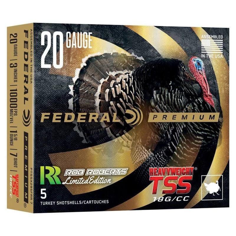 Federal Heavyweight TSS Rob Roberts Special Edition 20 GA-3 #7 Shot 1-5/8 oz 5-Rounds