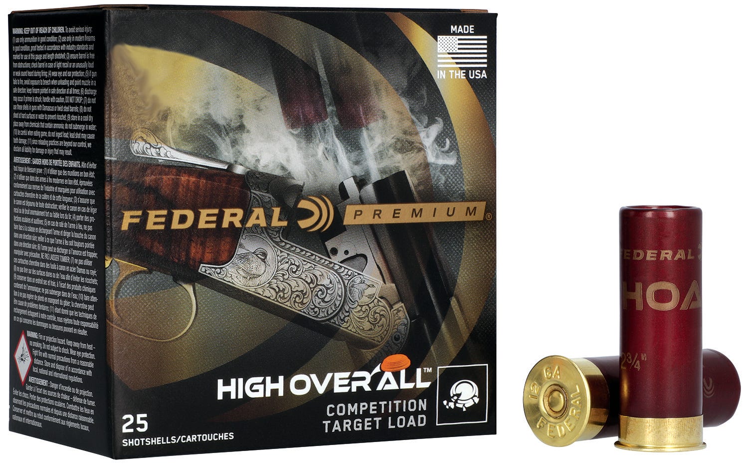Federal Premium High Overall .410 GA #9-Shot 25-Rounds 2.5 .5oz - Federal