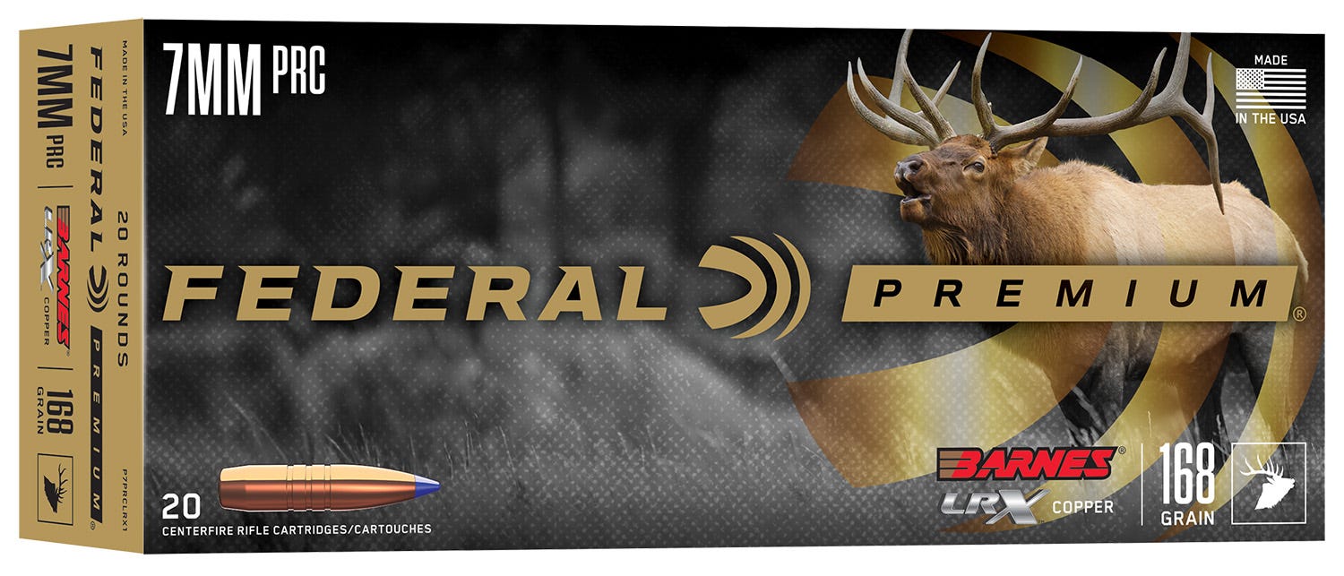 Federal Premium 7mm PRC 168 Grain 20-Rounds BLLF