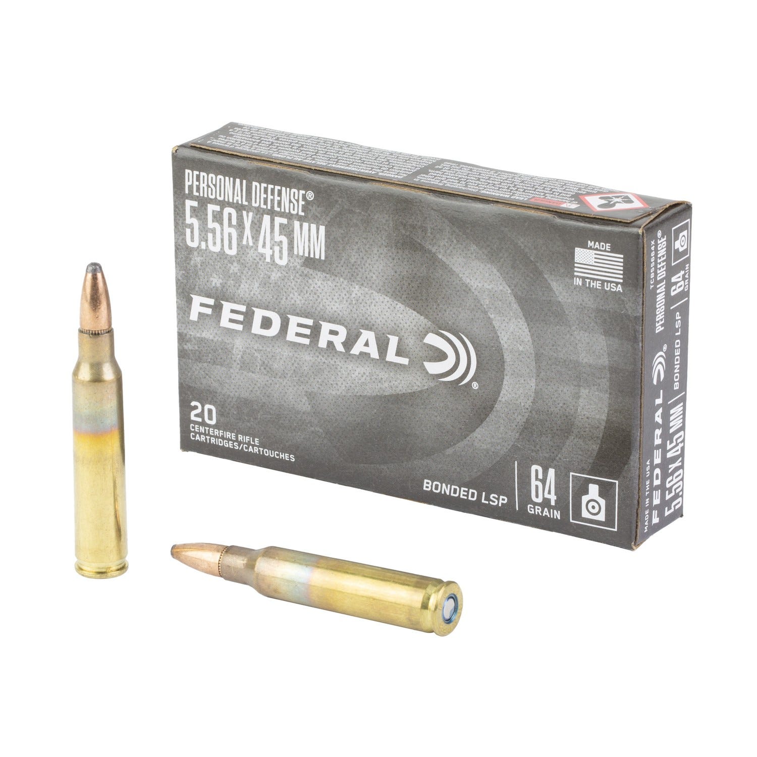 Federal Tactical Bonded 5.56 64 Grain 20-Rounds BSP eral Tactical Bonded 5.56 64 Grain 20-Rounds BSP Ammo