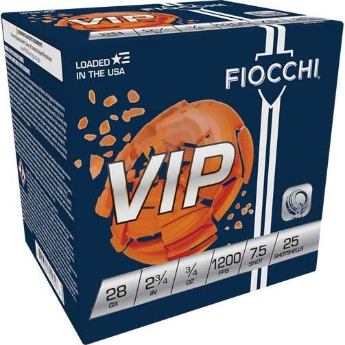 Fiocchi VIP 28 GA-2.75 #7.5 Shot 3/4 oz 250-Rounds - Fiocchi
