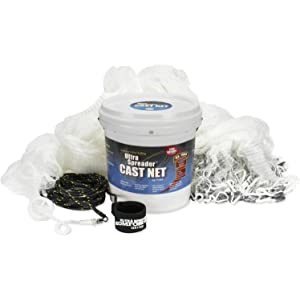 Fitec Ultra Spreader Cast Net 10  5/8 Mesh Clear - Fitec