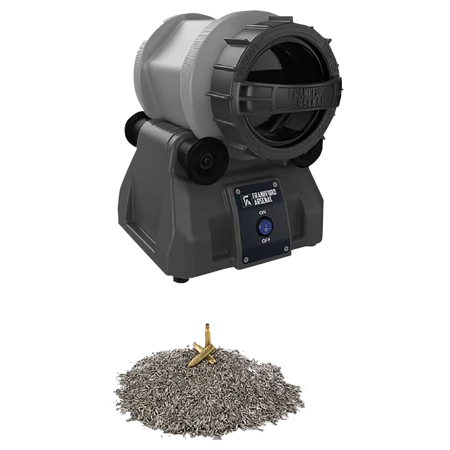 Frankford Arsenal Frankford Arsenal Rotary Tumbler Lite Essentials Kit Gray / Blue 3-Piece - $159.99 at GrabAGun
