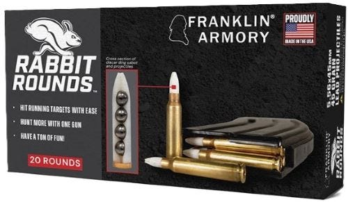 Franklin Armory Rabbit Rounds 5.56 45 Grain 20-Rounds Lead BB Shot