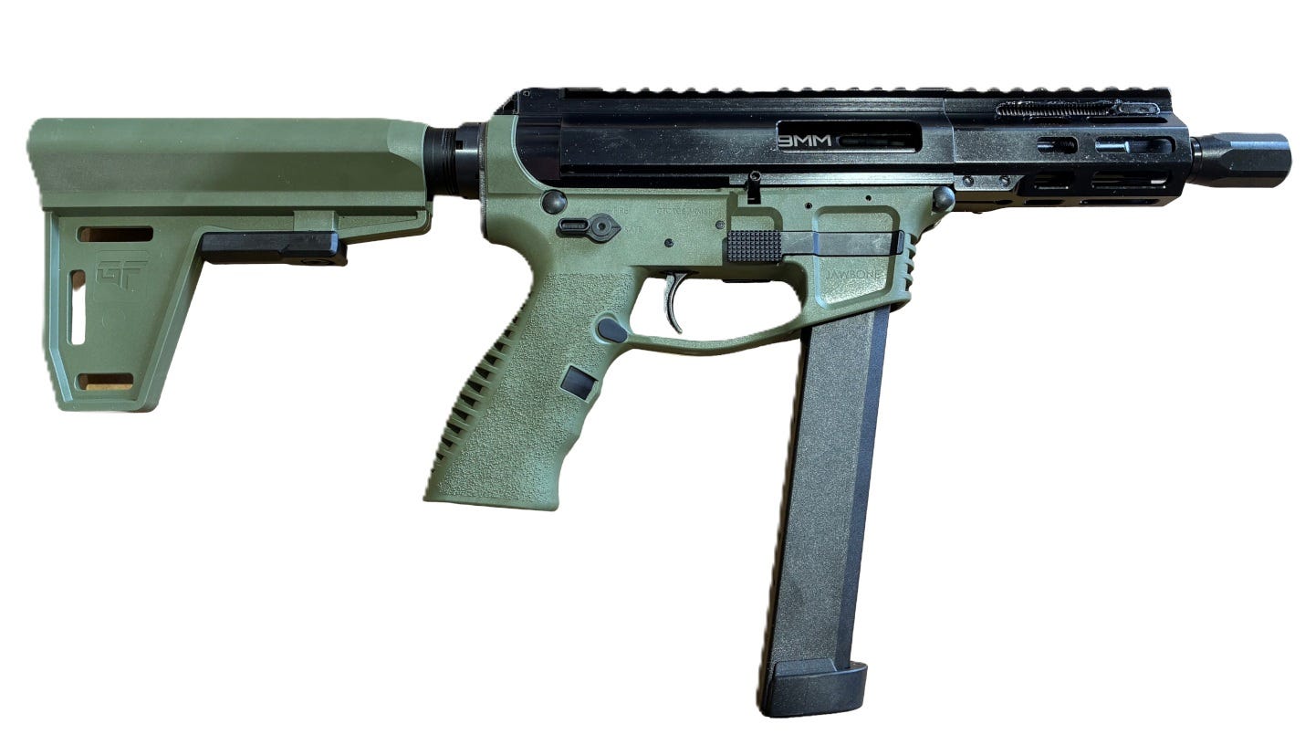 G-Force Jawbone Battle Field Green 9mm 5 Barrel 33-Rounds