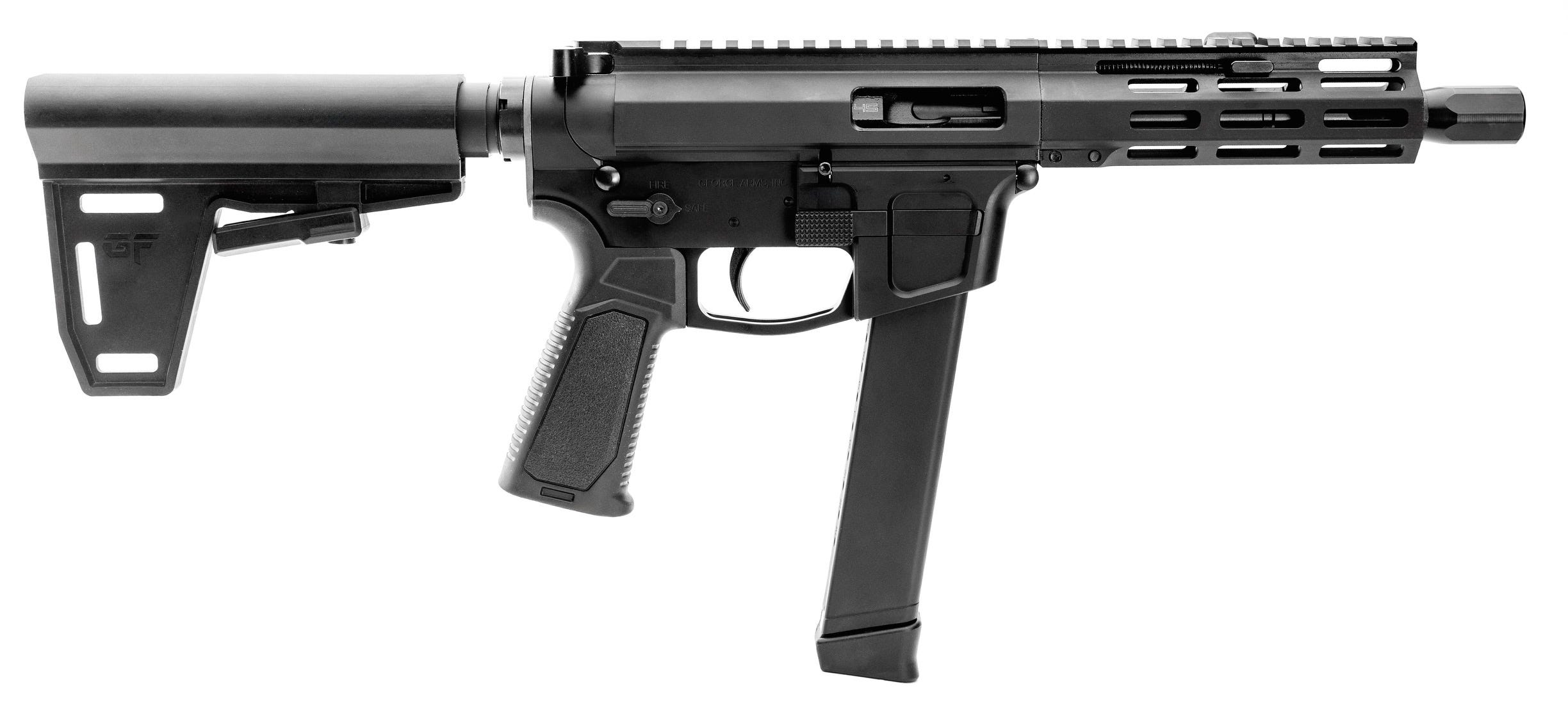 g-force jawbone hybrid .45 acp 7 barrel 26-rounds paddle brace