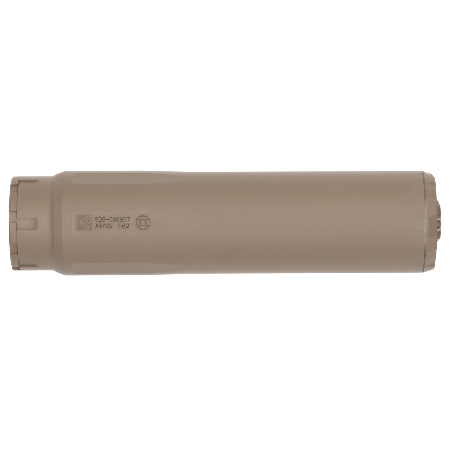 Gemtech Abyss 7.62 Flat Dark Earth .30 Caliber 7.62mm Suppressor Direct Thread 5/8x24