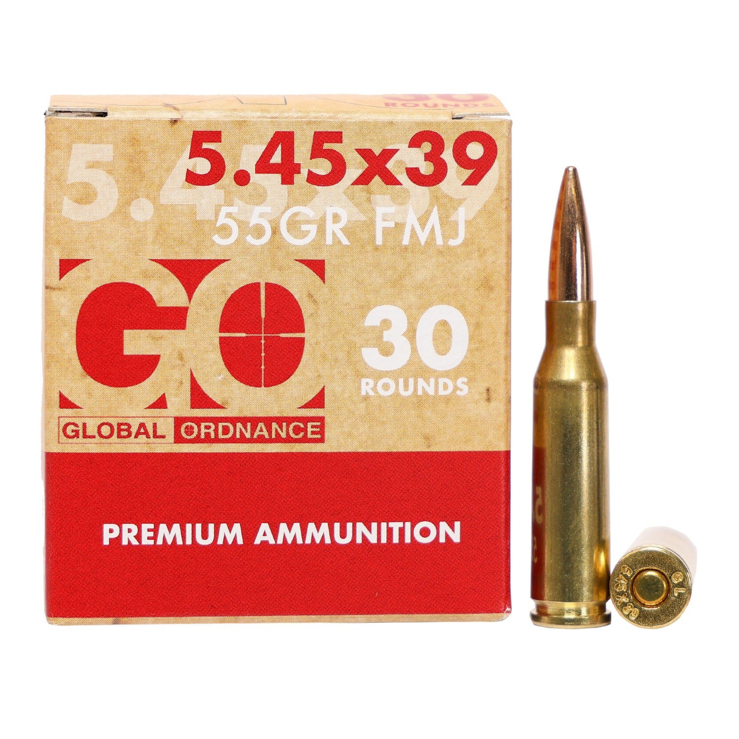 Global Ordnance Global Ordnance Rifle Ammunition 5.45 X 39 55 Grain 30-Rounds FMJ - $27.49 at GrabAGun