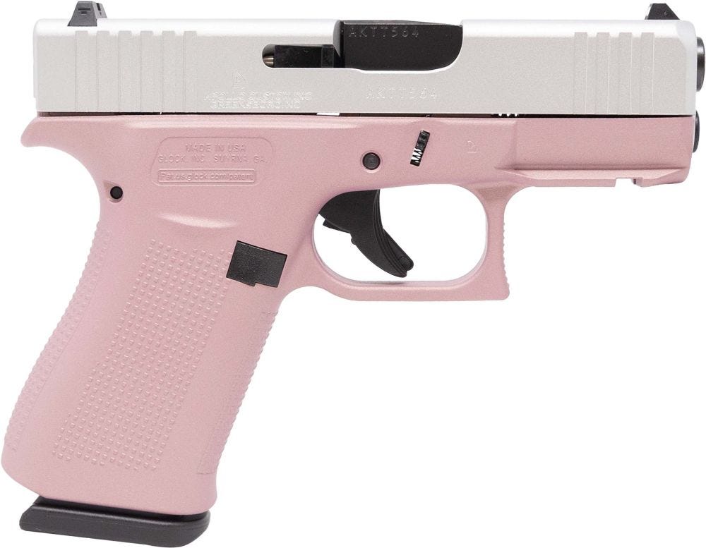Glock 43X Pink Champagne 9mm 3.41 Barrel 10-Rounds