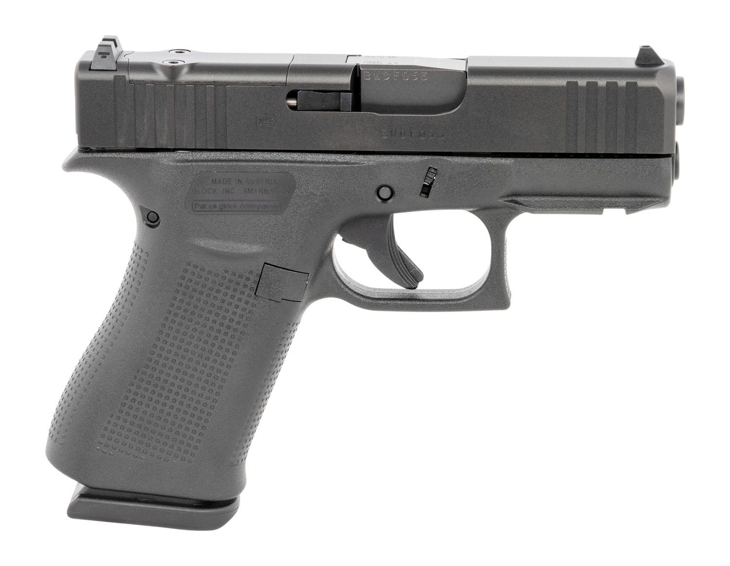Glock 43X MOS 9mm 3.4 Barrel 15-Rounds 2 Mags