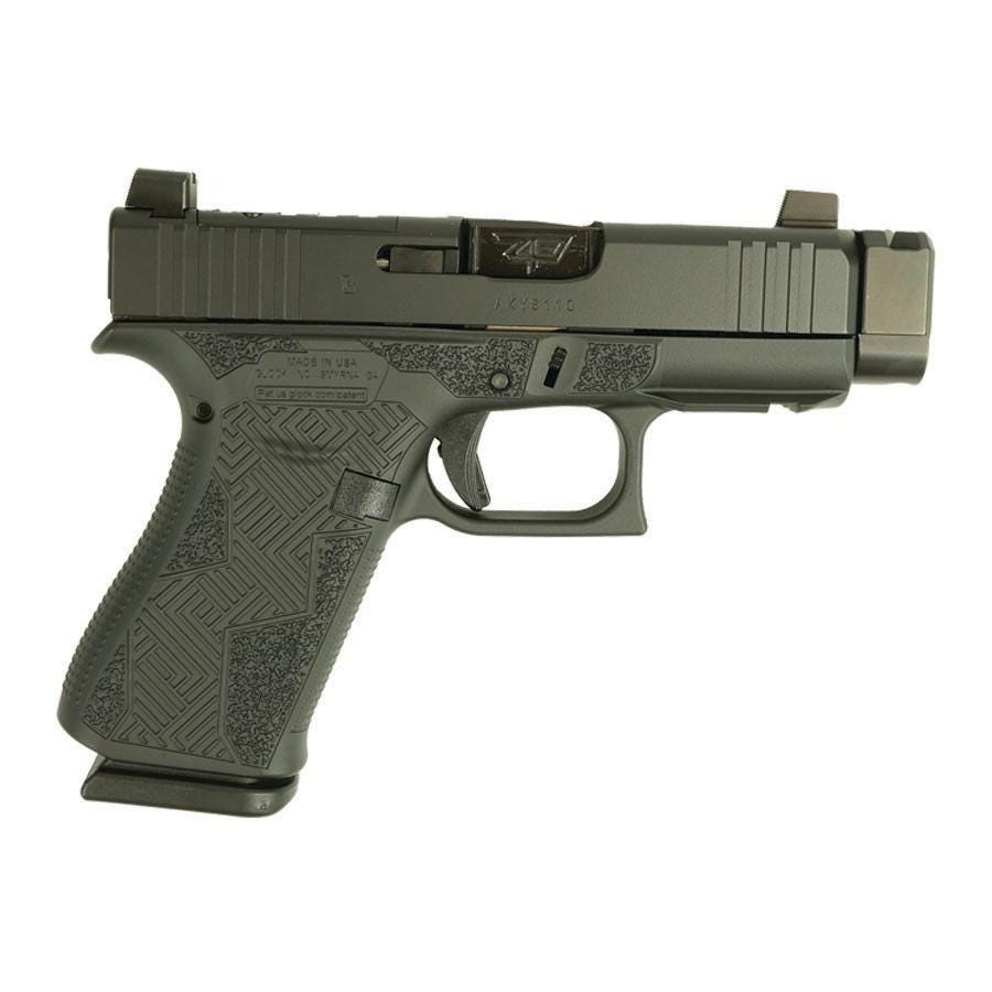 Glock 43X MOS Custom Stipple 9mm 3.4 Barrel 10-Rounds OR w/ Suppressor Height Sights USA Made