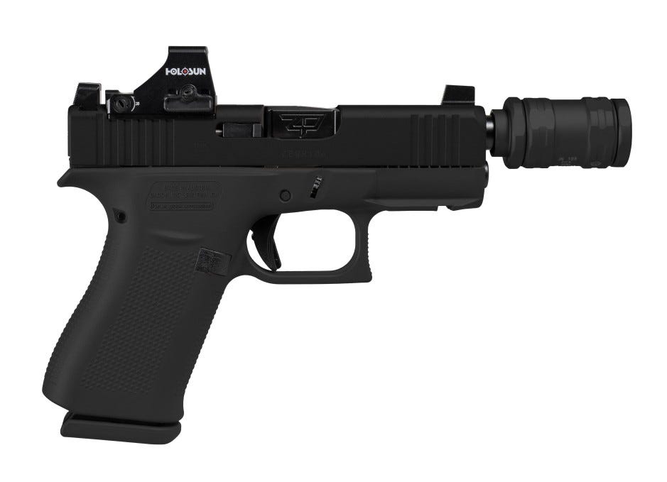 Glock 43X Shark Puppy 9mm 3.4 Barrel 10-Rounds w/ Holosun 407K  JK Armaments CCX9